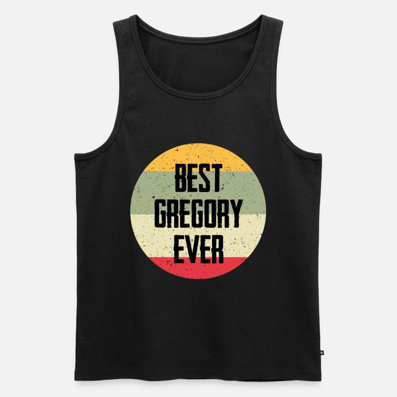 Best Gregory Ever - Männer Premium Bio Tank Top - Schwarz