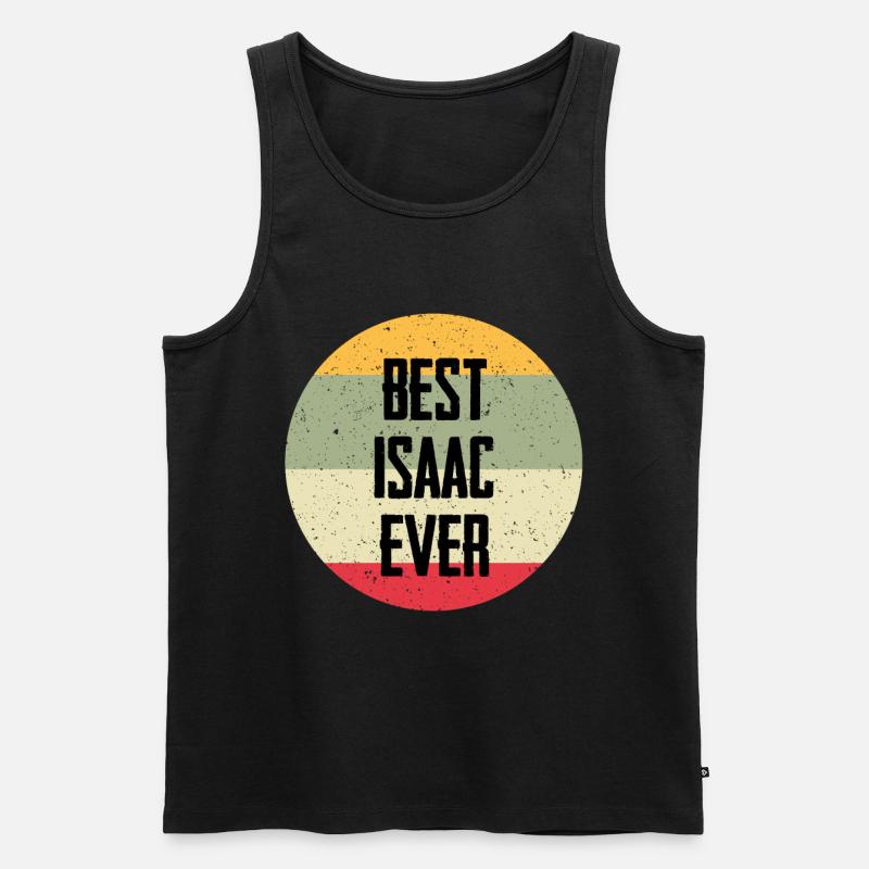 Best Isaac Ever - Männer Premium Bio Tank Top - Schwarz
