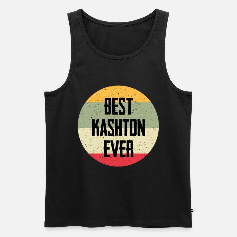 Best Kashton Ever - Männer Premium Bio Tank Top - Schwarz