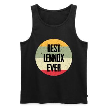 Best Lennox Ever - Männer Premium Bio Tank Top - Schwarz - Vorne - AI Model Male 178 light (178cm)