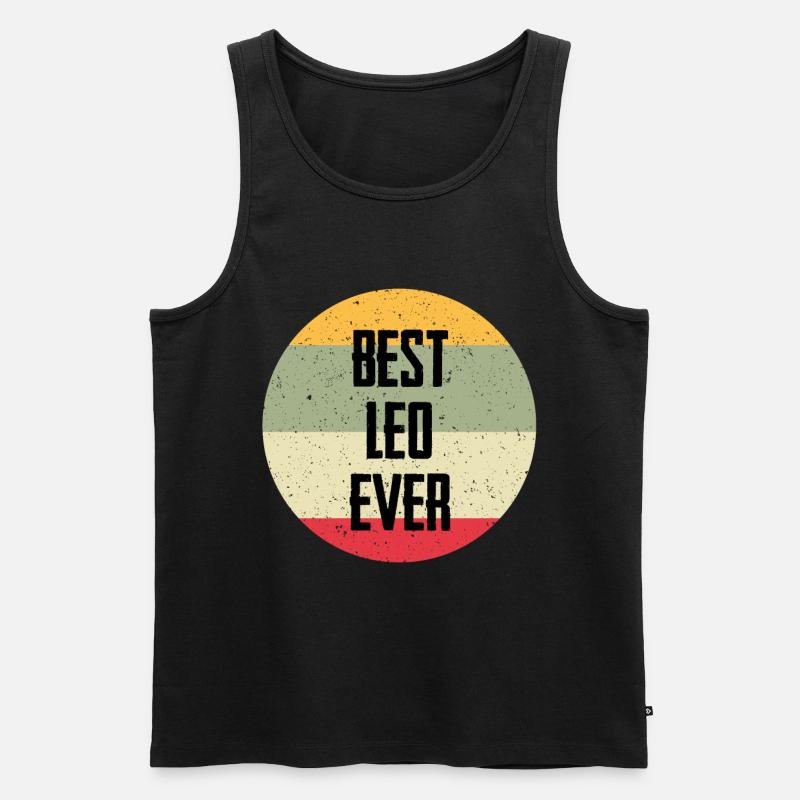 Best Leo Ever - Männer Premium Bio Tank Top - Schwarz