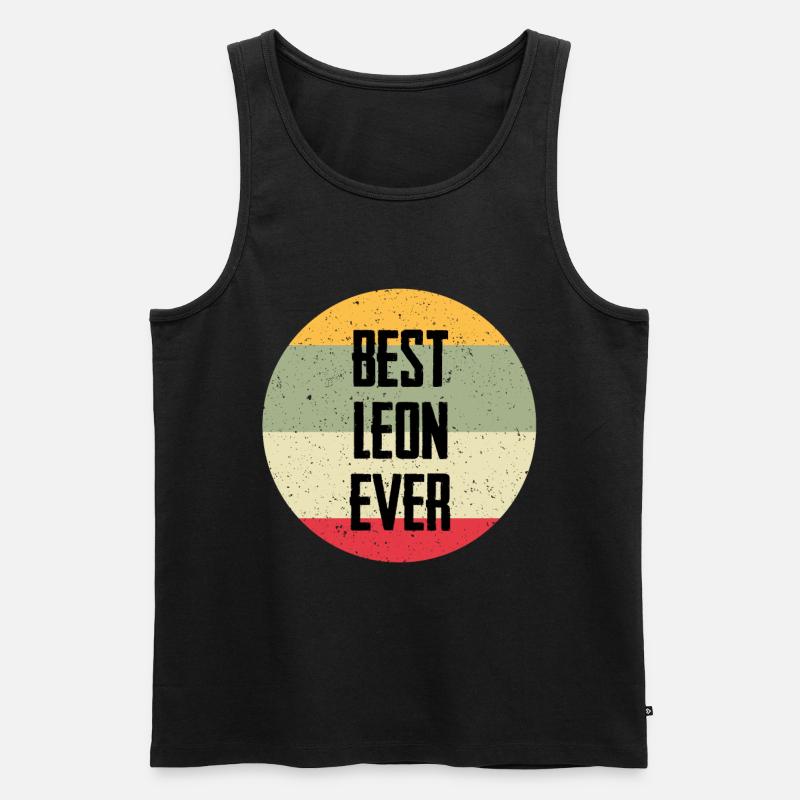 Best Leon Ever - Männer Premium Bio Tank Top - Schwarz