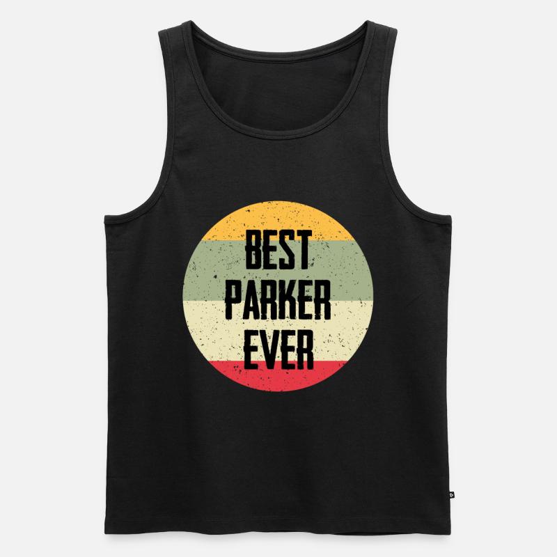 Best Parker Ever - Männer Premium Bio Tank Top - Schwarz