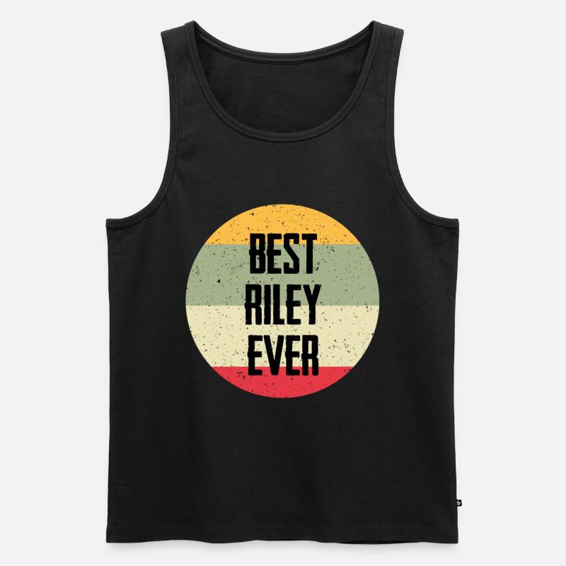 Best Riley Ever - Männer Premium Bio Tank Top - Schwarz