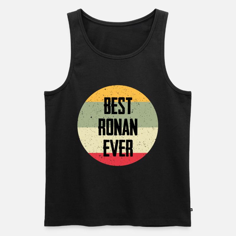 Best Ronan Ever - Männer Premium Bio Tank Top - Schwarz