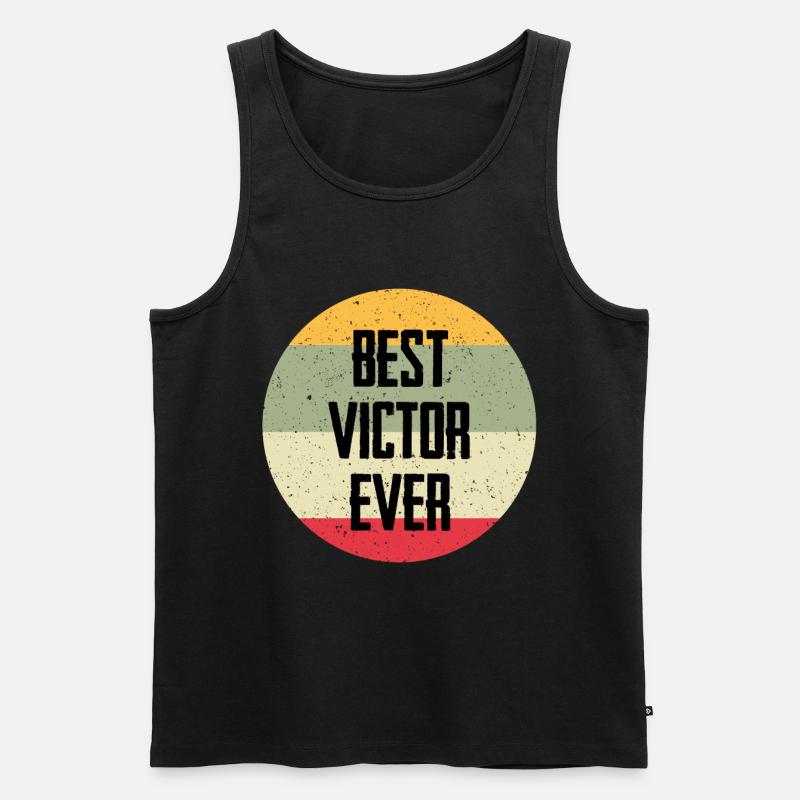 Best Victor Ever - Männer Premium Bio Tank Top - Schwarz