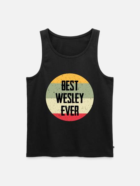 Best Wesley Ever - Men's Premium Organic Tank Top - black