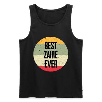 Best Zaire Ever - Männer Premium Bio Tank Top - Schwarz - Vorne - AI Model Male 178 light (178cm)