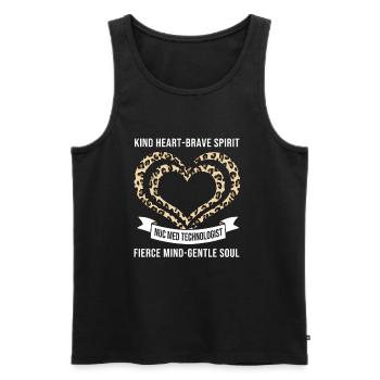 Nuclear Nuclear Medicine Atomic Radiology - Men's Premium Organic Tank Top - black - Front - AI Model Male 178 light (178cm)