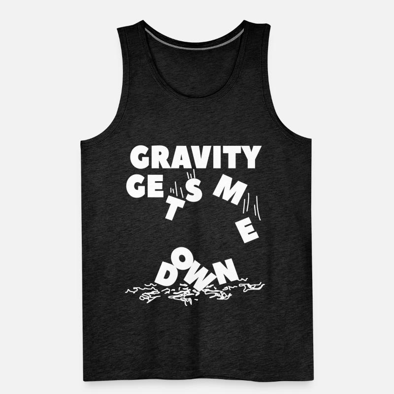 Gravity Physics - Gravity Physics - Say nerd Men's Premium Organic Tank Top