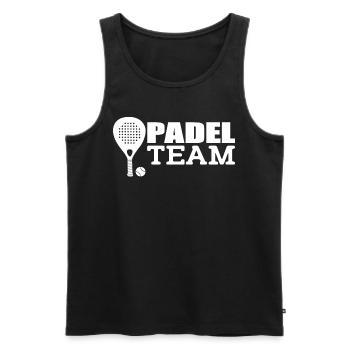 Padel-Mannschaft - Männer Premium Bio Tank Top - Schwarz - Vorne - Michal (187cm)