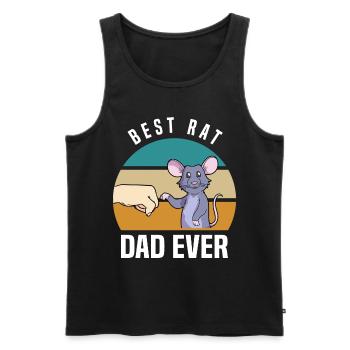 Ratten Liebhaber | Ratte Haustiere Tiere Geschenke - Männer Premium Bio Tank Top - Schwarz - Vorne - Michal (187cm)