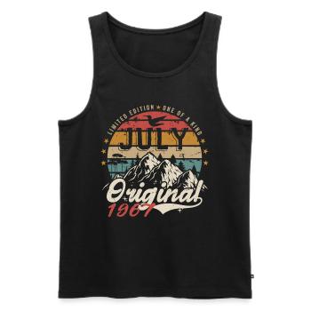 July 1967 | Original Birthday July 1967 - Men's Premium Organic Tank Top - black - Front - Michal (187cm)