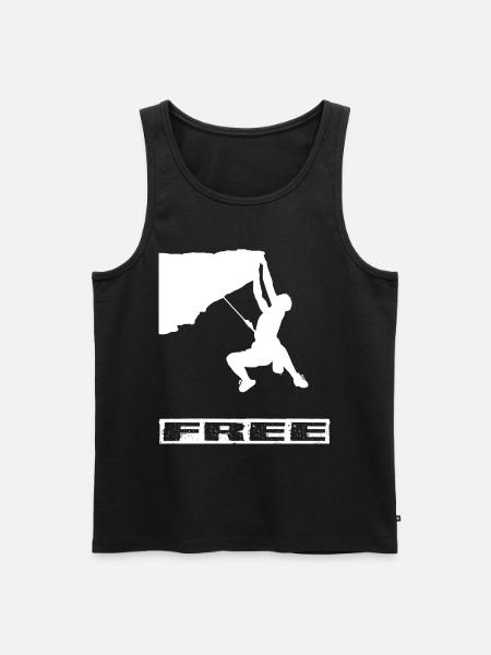 Climbing - Männer Premium Bio Tank Top - Schwarz
