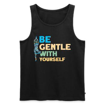 Reiki Symbol Reiki Master Reiki Crystal Gift - Men's Premium Organic Tank Top - black - Front - AI Model Male 178 light (178cm)