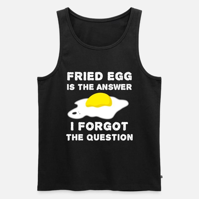 Spiegelei Lustig - Männer Premium Bio Tank Top - Schwarz