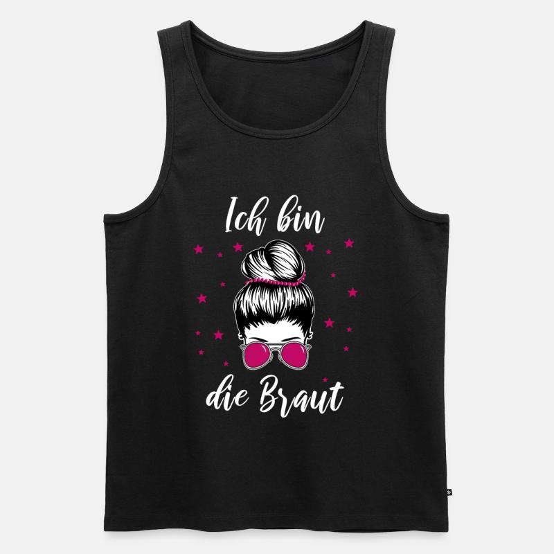 Ich Bin Die Braut Lustig - Männer Premium Bio Tank Top - Schwarz