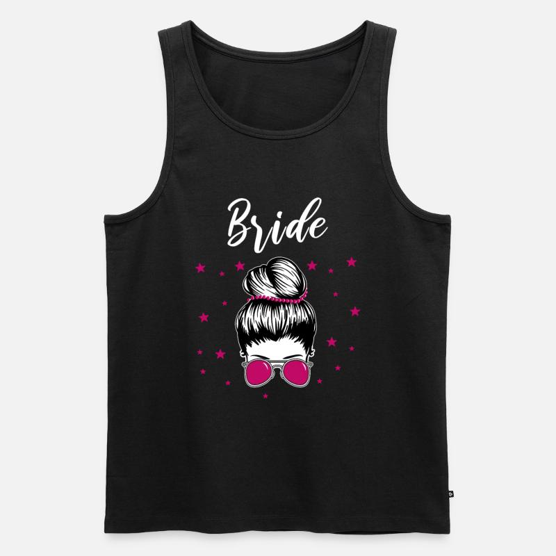 Braut Junggesellinnenabschied - Männer Premium Bio Tank Top - Schwarz