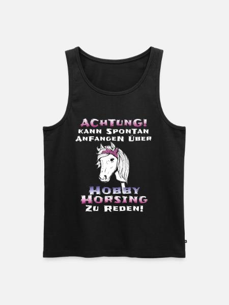 Hobby Horsing Hobby Horse - Männer Premium Bio Tank Top - Schwarz