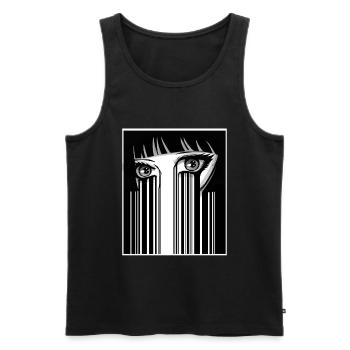 Anime Eyes Japan - Men's Premium Organic Tank Top - black - Front - Michal (187cm)