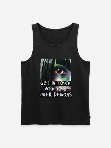 Anime Japan Dämonen - Männer Premium Bio Tank Top - Schwarz
