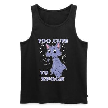 Chauve-souris kawaii Halloween - Débardeur bio Premium Homme - noir - Devant - Michal (187cm)