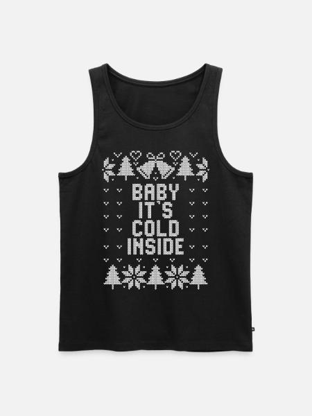 Vinter - Grim jul - Baby det er koldt indenfor - Herre Premium økologisk tanktop - sort