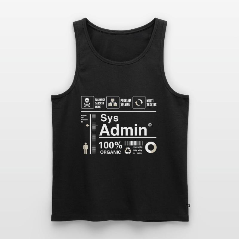Sys admin programmier Ordinateur Nerd pc Platine cpu Débardeur bio Premium Homme