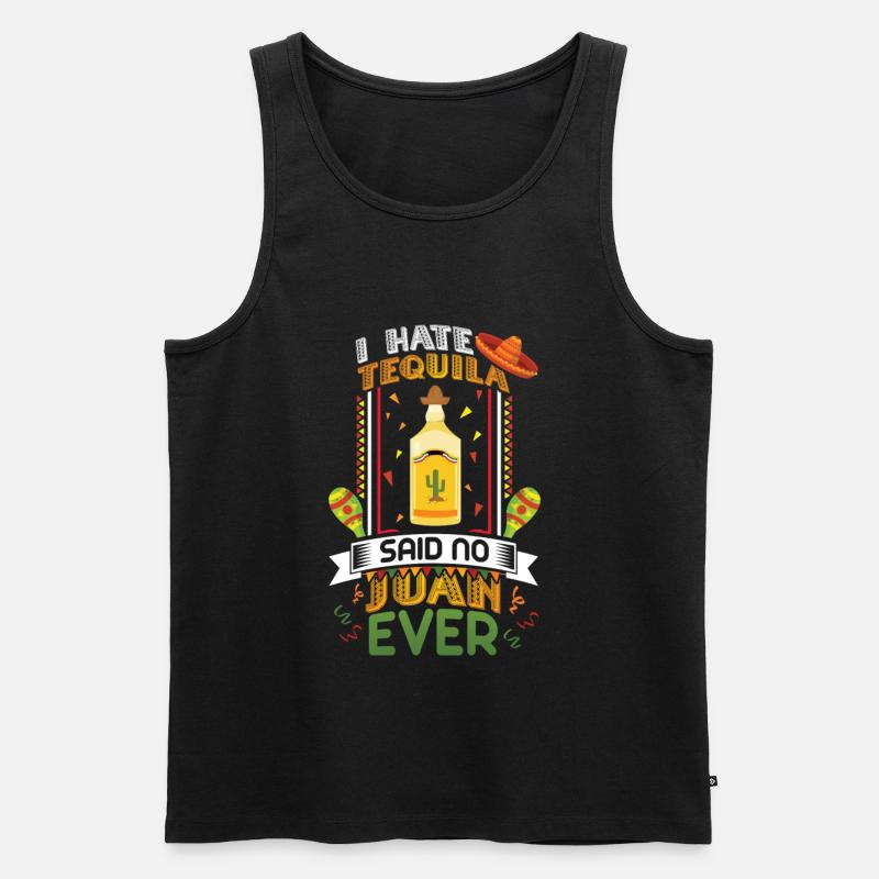 Party Tequila drinking - Männer Premium Bio Tank Top - Schwarz