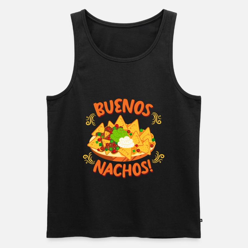 Buenos Nachos Mexico Essen - Männer Premium Bio Tank Top - Schwarz