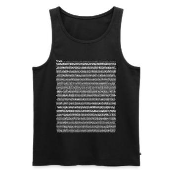 5000 Stellen von Pi - Männer Premium Bio Tank Top - Schwarz - Vorne - AI Model Male 178 light (178cm)