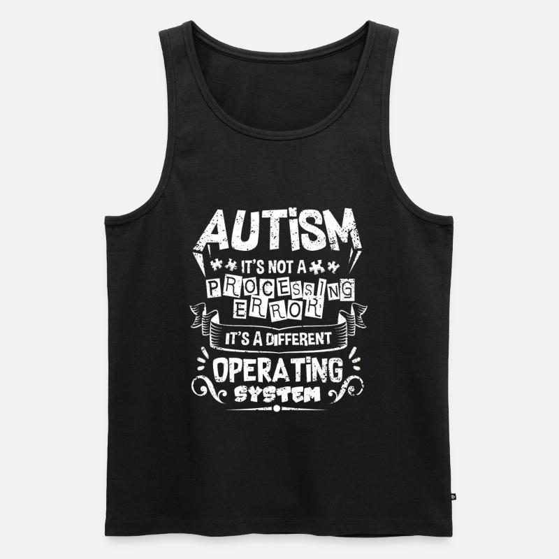 Autismus - Männer Premium Bio Tank Top - Schwarz