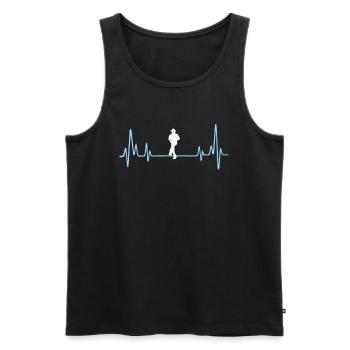 Line Dance Present For Your Uncle - Männer Premium Bio Tank Top - Schwarz - Vorne - Michal (187cm)
