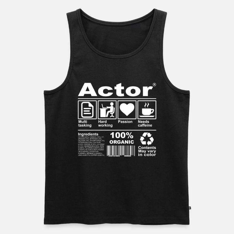 Actor - Männer Premium Bio Tank Top - Schwarz
