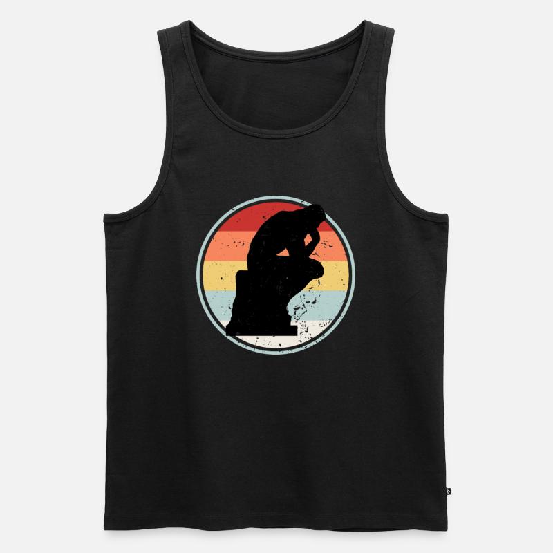 Philosopher RETRO COLLECTION - Men's Premium Organic Tank Top - black