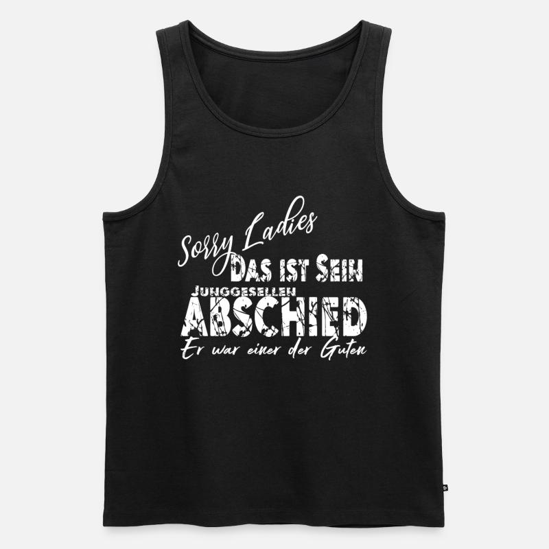 Junggessellenabschied Maenner Geschenk - Männer Premium Bio Tank Top - Schwarz