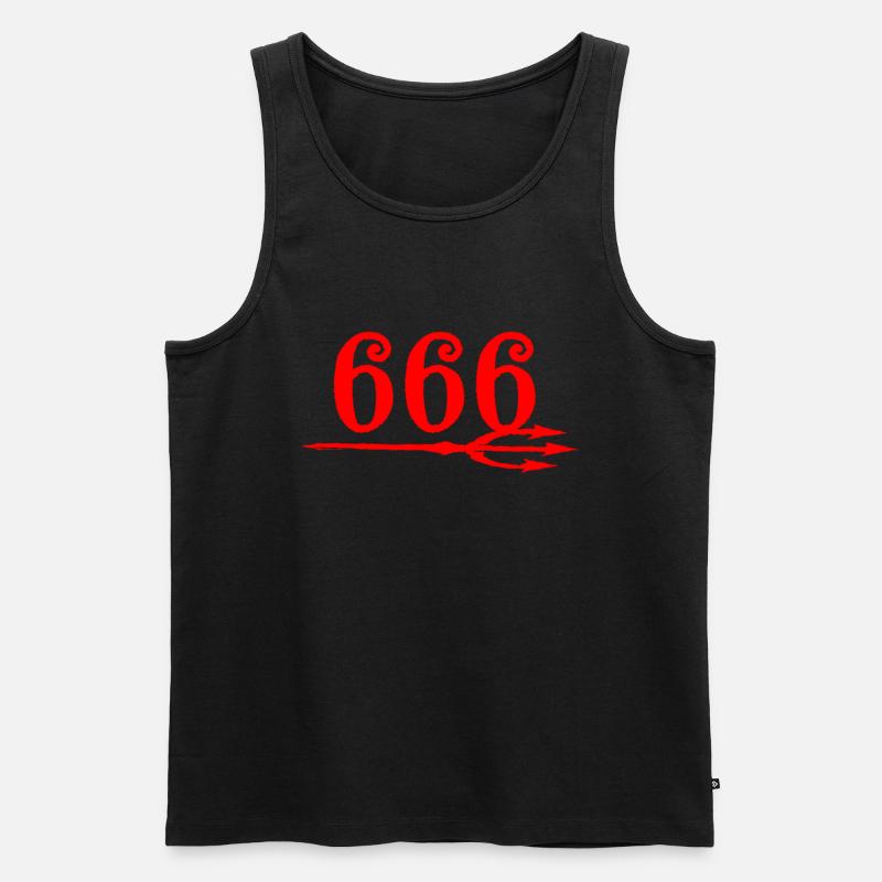 666 Devils Trident - Débardeur bio Premium Homme - noir