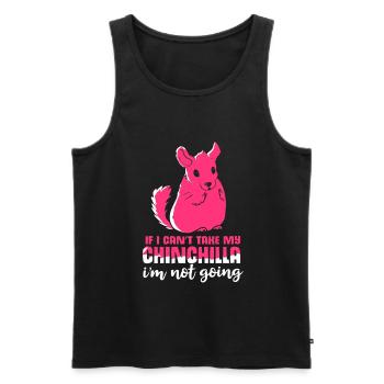 Chinchilla Geschenk Südamerika Nagetier Haustier - Männer Premium Bio Tank Top - Schwarz - Vorne - Michal (187cm)
