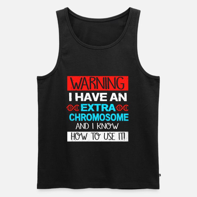 Down Syndrom - Männer Premium Bio Tank Top - Schwarz