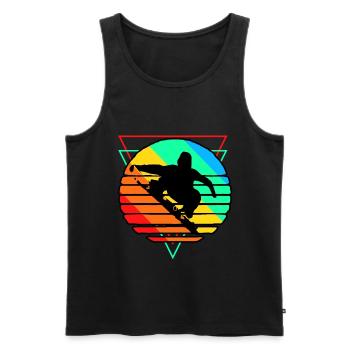 Snowboarding Snowboarder Snowboard Snowboardurlaub - Männer Premium Bio Tank Top - Schwarz - Vorne - AI Model Male 178 light (178cm)