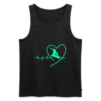 Snowboarding Snowboarder Snowboard Snowboardurlaub - Männer Premium Bio Tank Top - Schwarz - Vorne - AI Model Male 178 light (178cm)