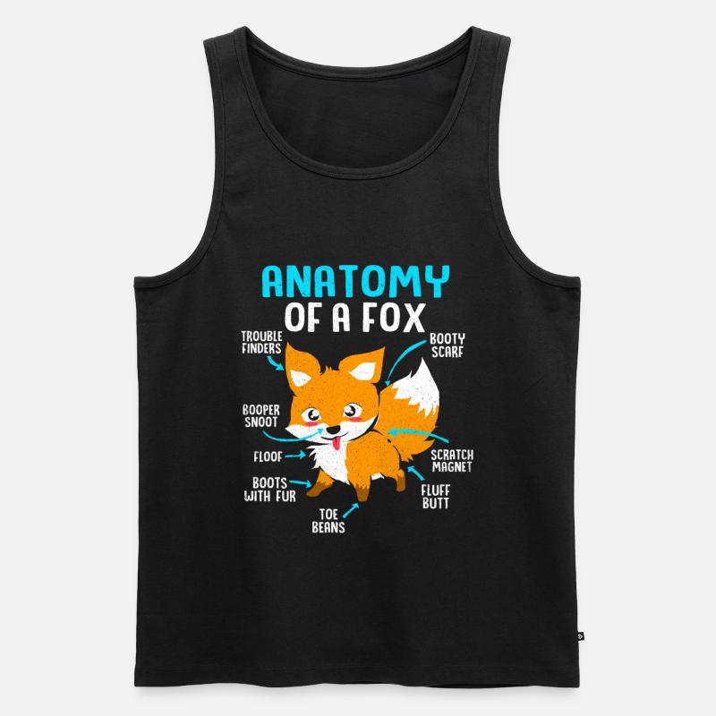 Fuchs - Männer Premium Bio Tank Top - Schwarz