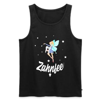 Zahnfee Zahn Magisch - Männer Premium Bio Tank Top - Schwarz - Vorne - Michal (187cm)