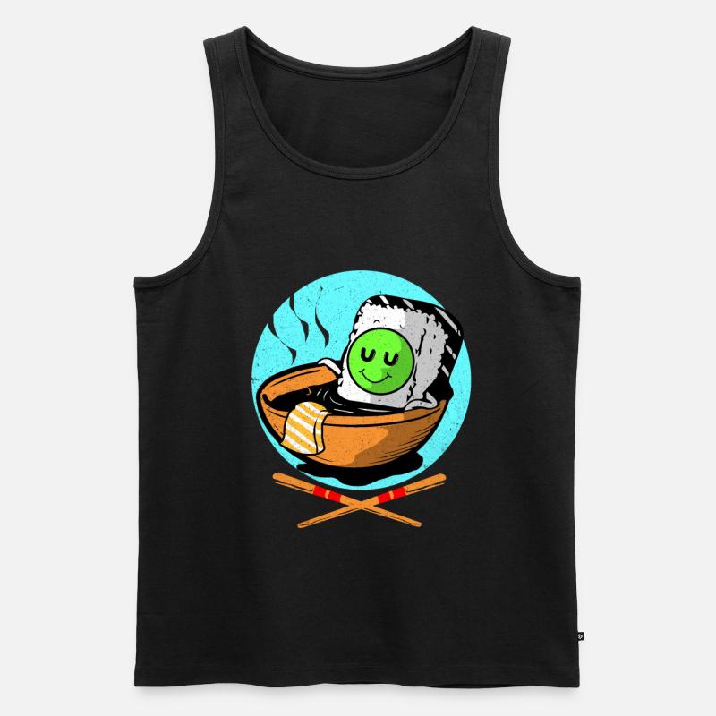 Sushi - Männer Premium Bio Tank Top - Schwarz
