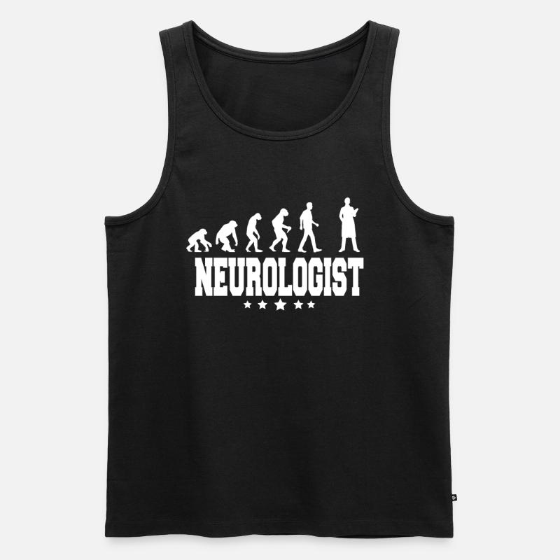 évolution du neurologue - Débardeur bio Premium Homme - noir