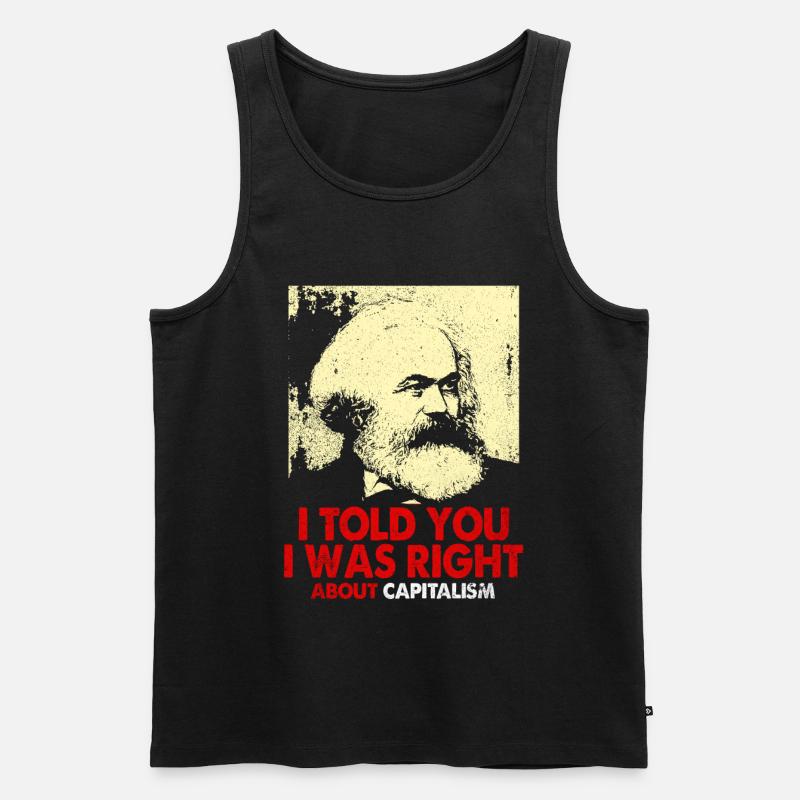 Kommunismus - Männer Premium Bio Tank Top - Schwarz