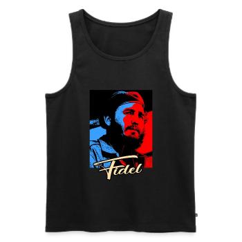 Communism Lenin Marx Class Struggle Social - Men's Premium Organic Tank Top - black - Front - AI Model Male 178 light (178cm)