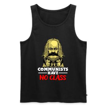 Kommunismus Lenin Marx Klassenkampf Sozial - Männer Premium Bio Tank Top - Schwarz - Vorne - AI Model Male 178 light (178cm)