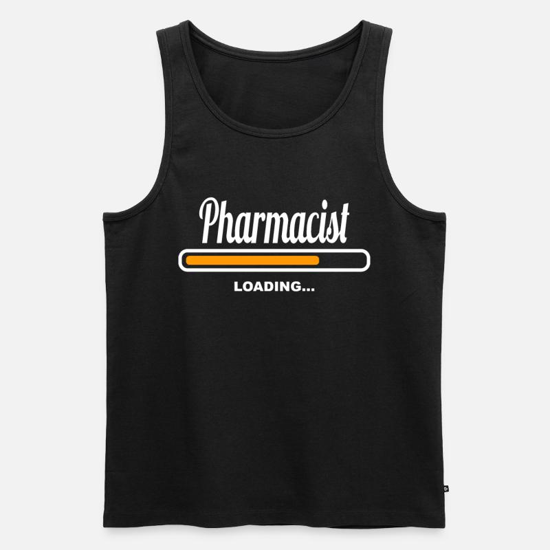 Pharmacist Loading - Männer Premium Bio Tank Top - Schwarz