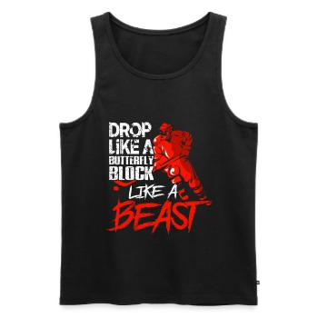 Ice hockey - Men's Premium Organic Tank Top - black - Front - Michal (187cm)